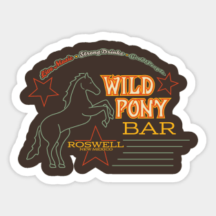 Wild Pony Bar Sticker